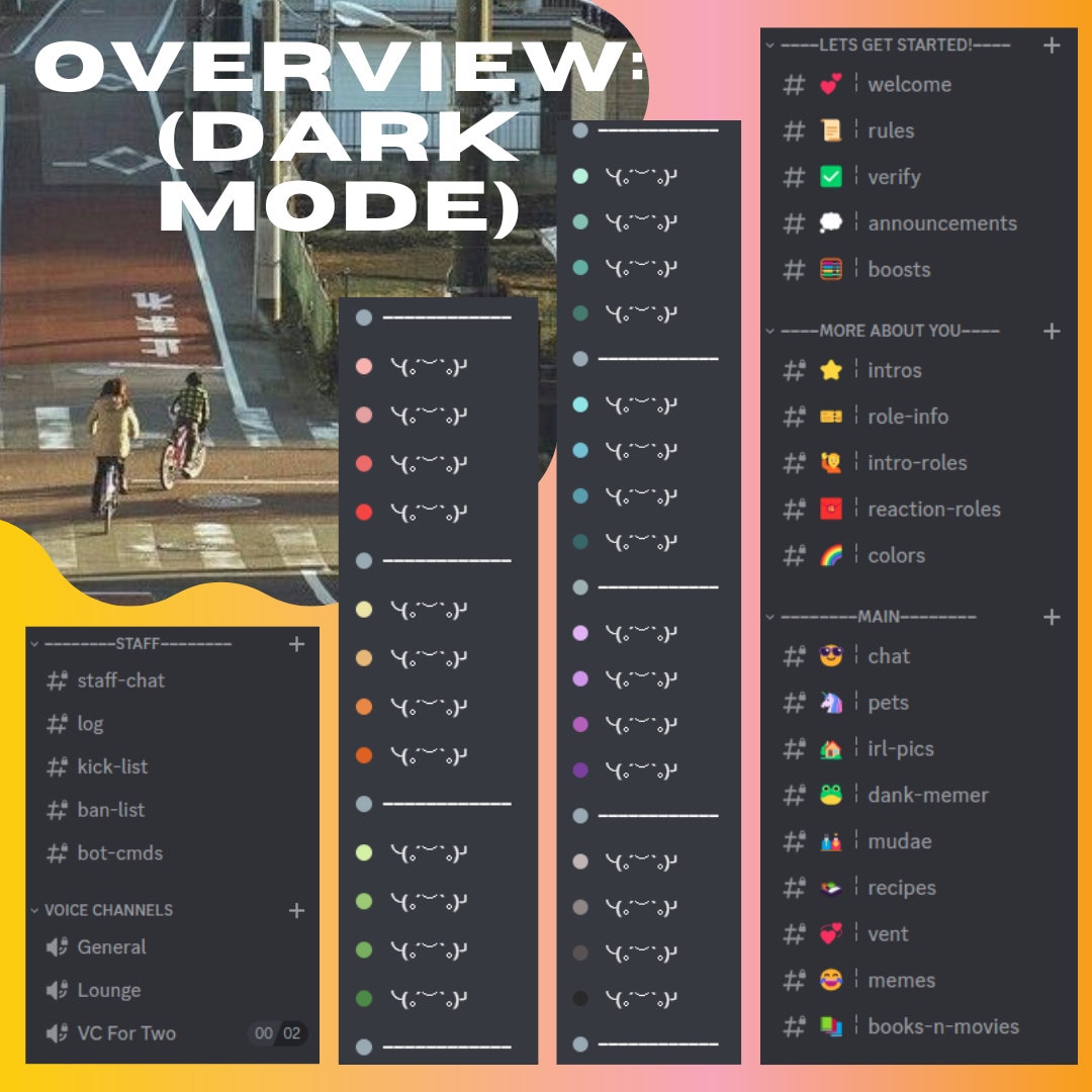 Discord HANGOUT HUGE Server Template Etsy