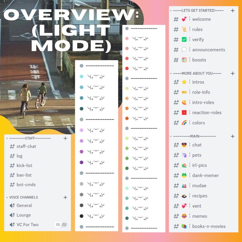 Discord HANGOUT HUGE Server Template Etsy