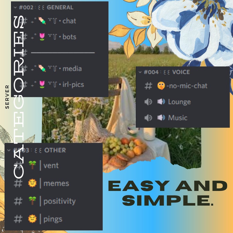 Discord SUMMER HANGOUT Server Template Etsy