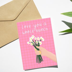 Te amo toda una tarjeta / juego de palabras / tarjeta de cotización / tarjeta de felicitación de amor / tarjeta de aniversario