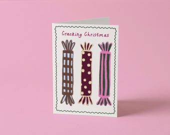 Cracking Christmas Card | Christmas Cracker Christmas Card | Fun Festive Greeting Card