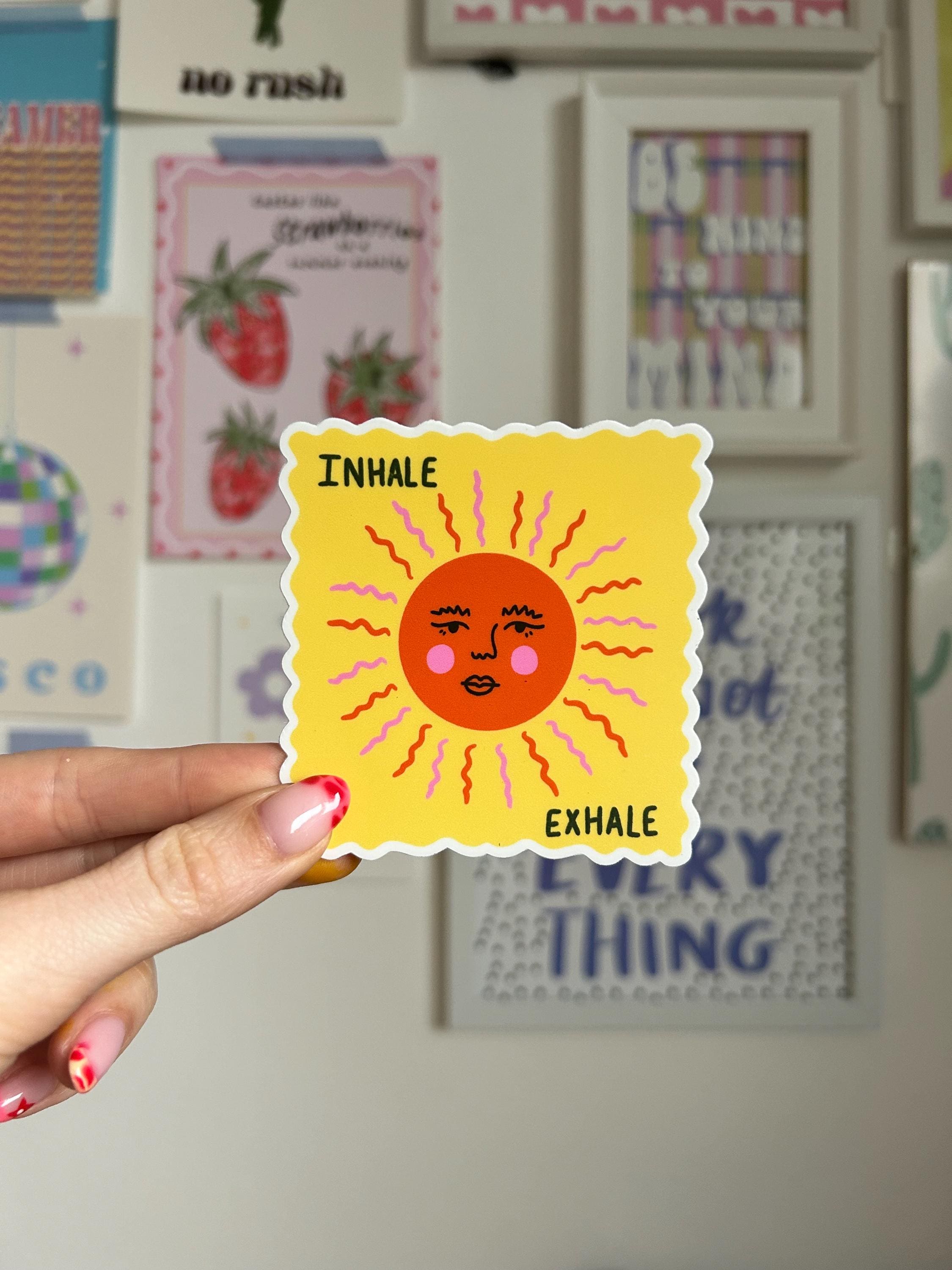 Sun vinyl sticker positive quote sticker waterproof sticker nature sticker laptop decal