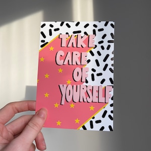 Prenez soin de vous | Citation carte postale | motivation positive | R6