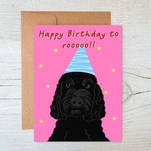 Carte d'anniversaire personnalisée pour animal de compagnie | carte personnalisée | personnalisation | carte d'anniversaire pour chiot | mignon chien | chat | animal de compagnie