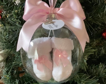 Gender Reveal, Baby Announcement, Christmas Ornament