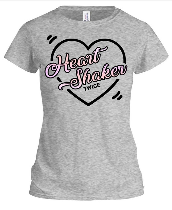 Holographic Heart Shaker Twice Customized Tee Etsy Holographic Heart Shaker Twice Customized Tee Etsy