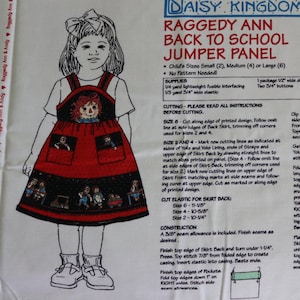 Raggedy Ann and Raggedy Andy Back to School Girl's Jumper Dress