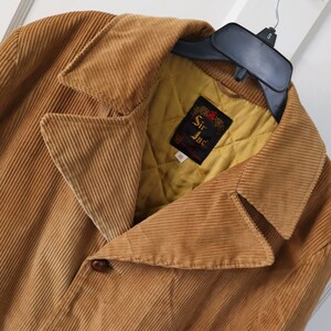 Mens corduroy vintage double pockets loose 2025 comfy solid color turn down collar coats