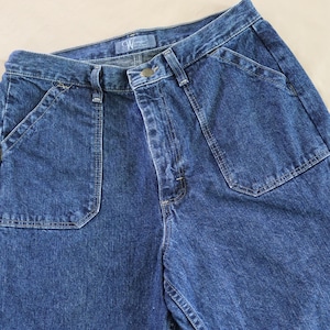 Wrangler Jeans - Wrangler Patch Pockets Denim Jeans  - Size 10 x 32 Wrangler Cotton Jeans for a modern cowgirl