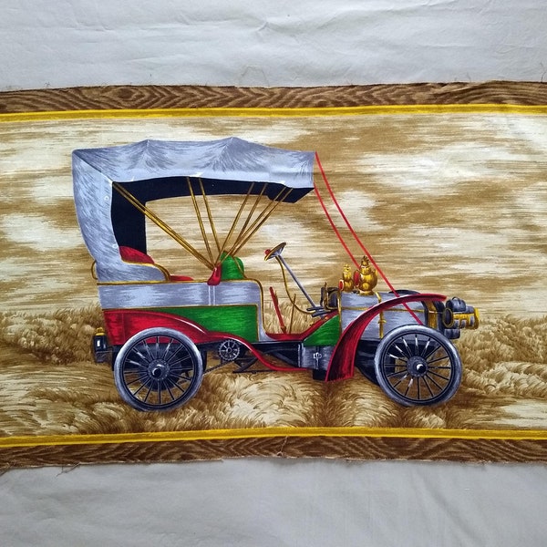 Vintage Car Fabric - Etsy