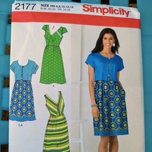 Summer Dress and Jacket Pattern by Simplicity 2177 size 6 8 10 12 14 - Fitted dress pattern with jacket