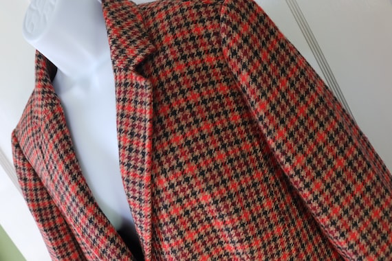 Houndstooth Plaid Winter Blazer by Talbots Vintage Never Been Worn