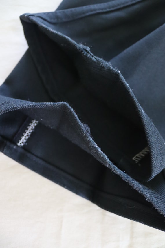 Vintage Men's Black Polyester Wrangler Jeans - 80… - image 9