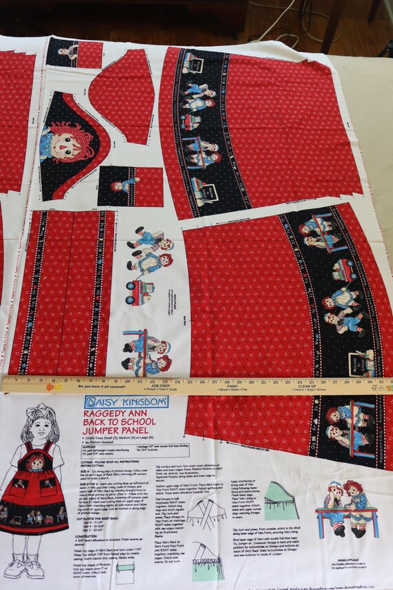 Raggedy Ann and Raggedy Andy Back to School Girl's Jumper Dress