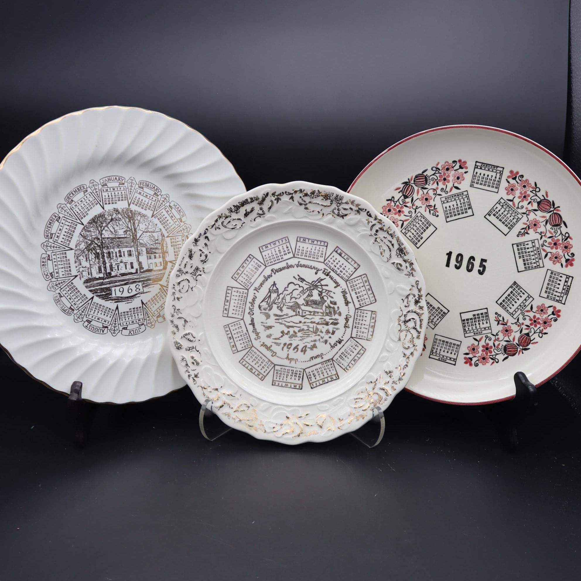 1964 or 1968 Calendar Plates - 1964 Calendar Collector Plate