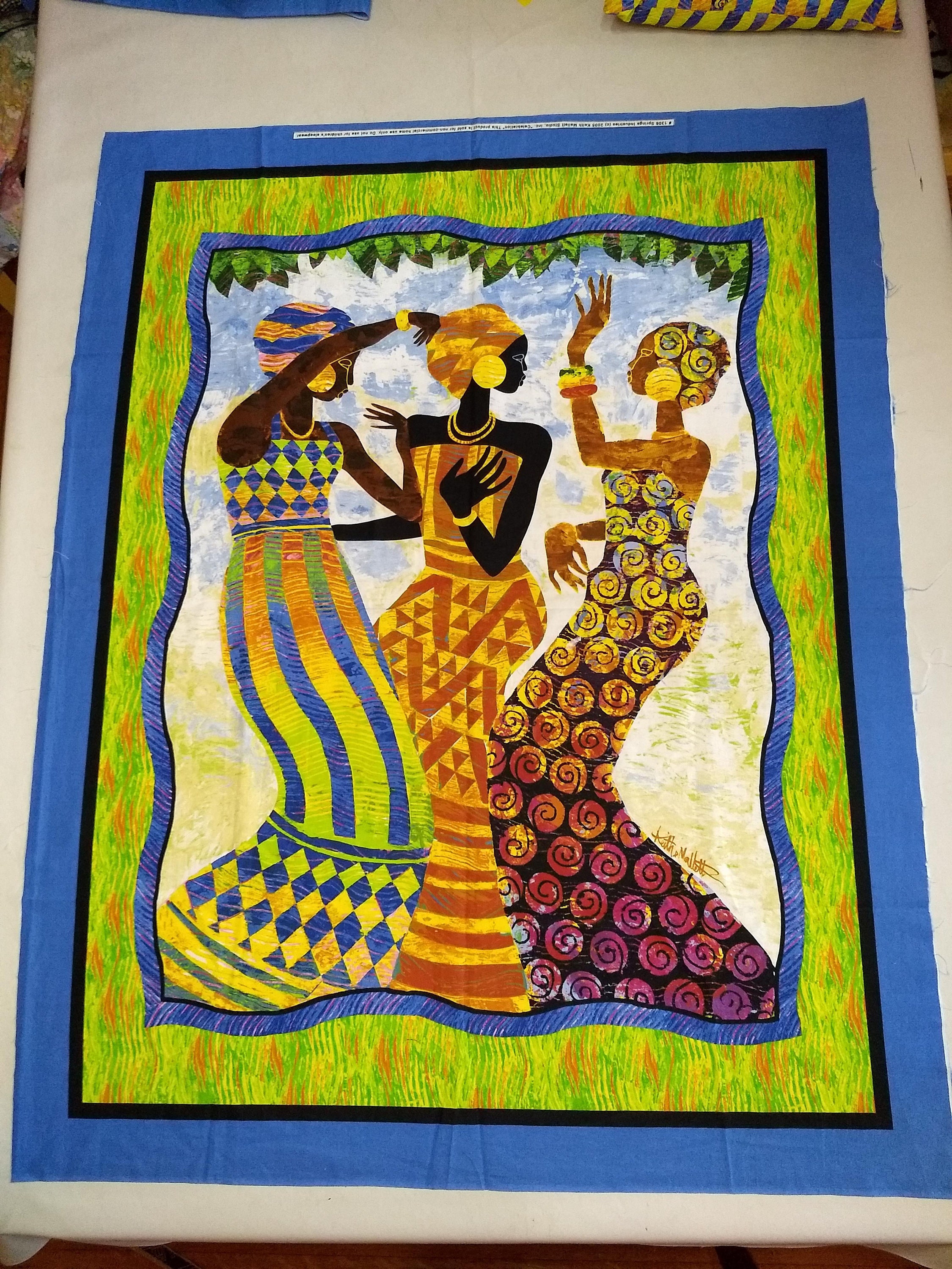 African Women Fabric Panel Celebration by Keith Mallett Etsy