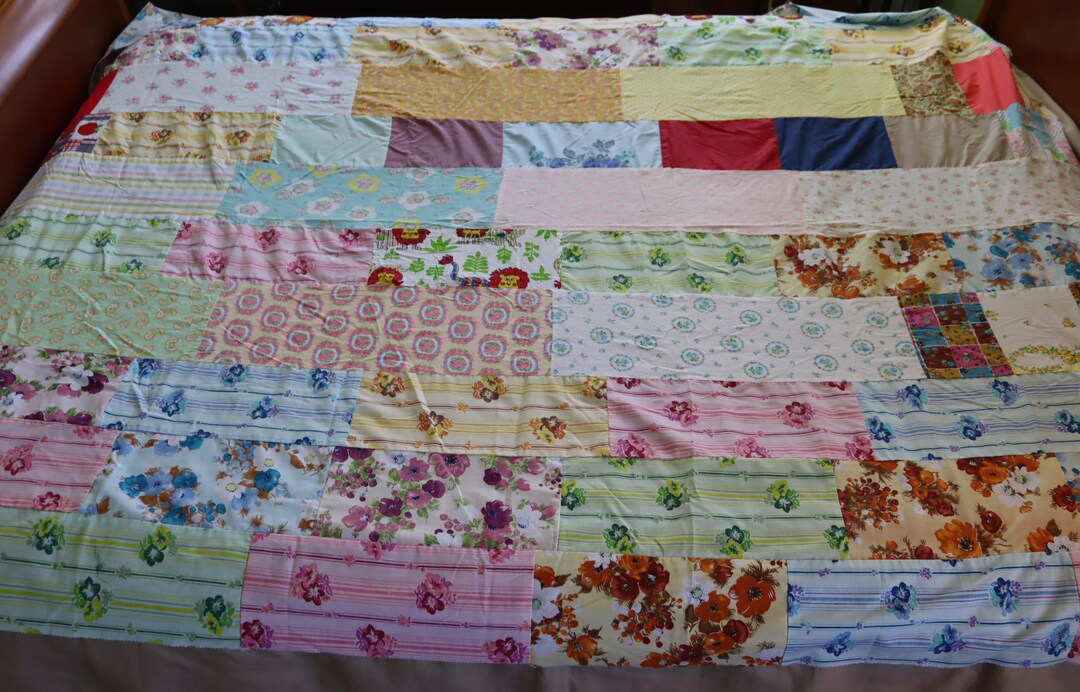 Vintage Quilted Patchwork Lightweight Top