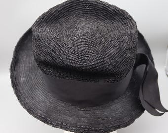 Vintage 50s/60s Black Hat - Cain-sloan of Nashville Black Hat With