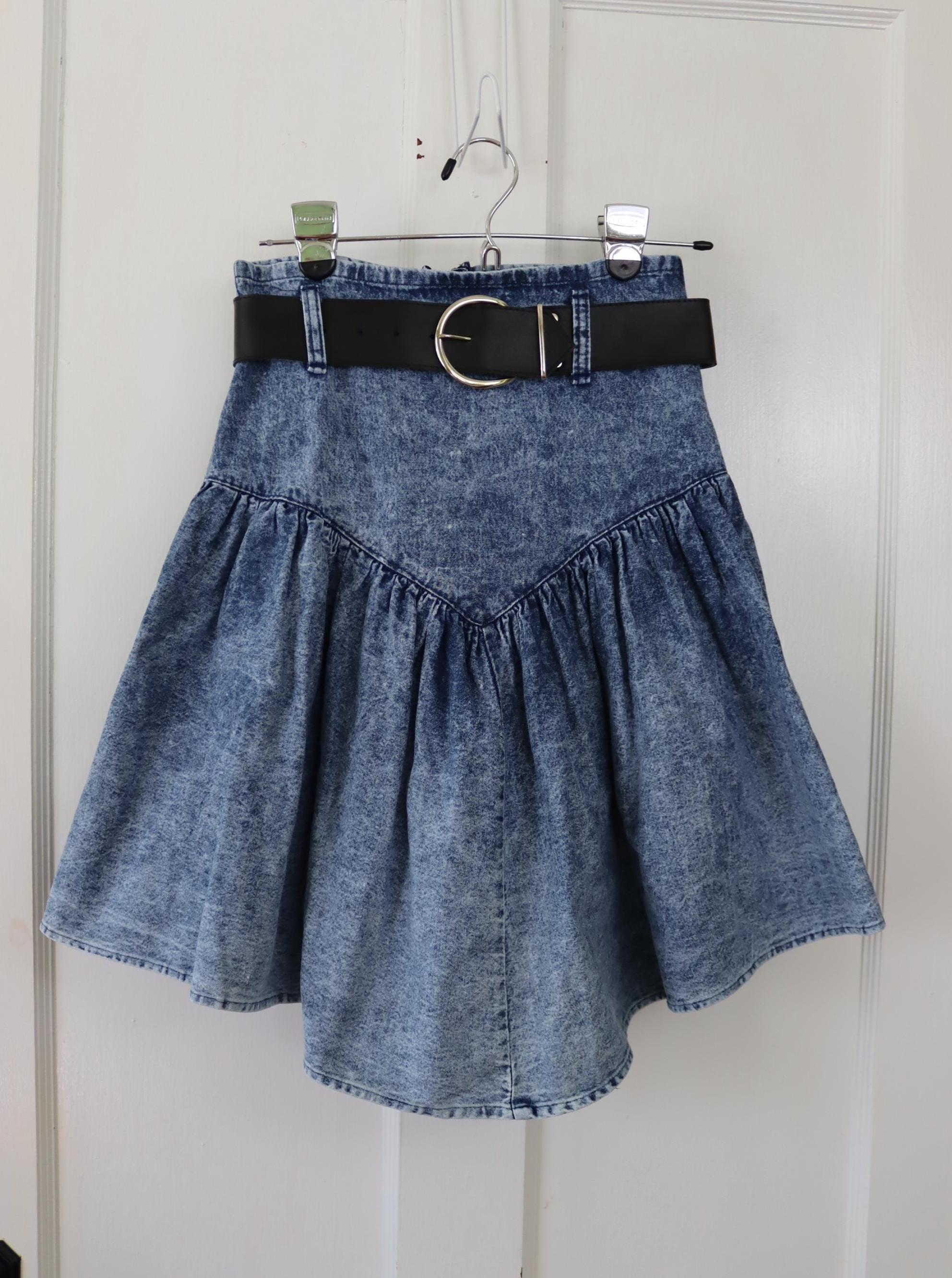 Pleated Diy Denim Skirt From Old Jeans Indigo Maxi Pleat Detail