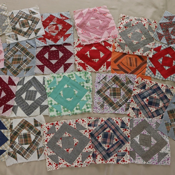 Antique Quilt Blocks Etsy