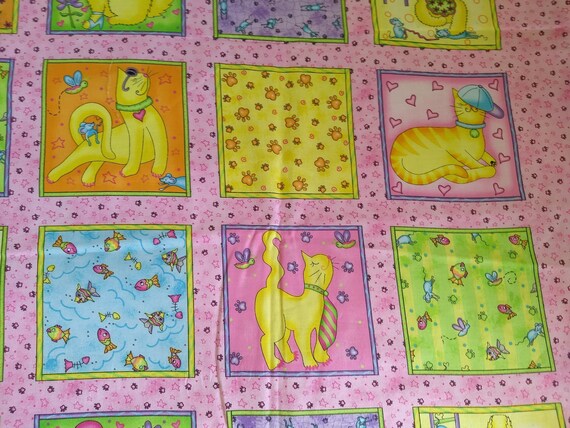 Tela de gato de patchwork brillante por Phyllis Dobbs - Etsy España
