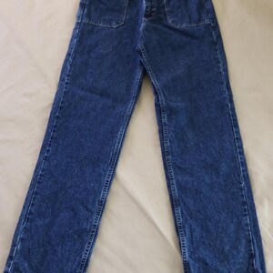 Wrangler Jeans - Wrangler Patch Pockets Denim Jeans  - Size 10 x 32 Wrangler Cotton Jeans for a modern cowgirl
