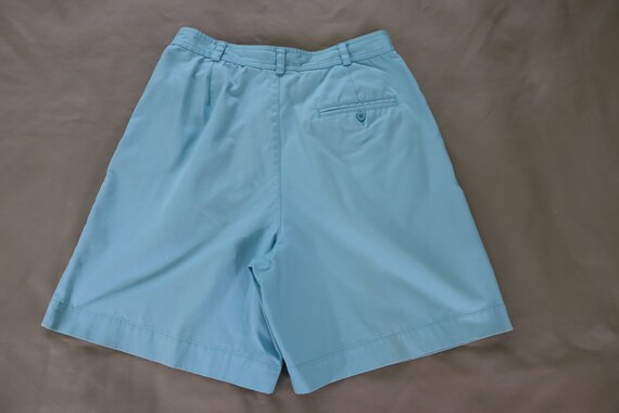Aqua/Turquoise High Rise Pleated Shorts by Liz Cl… - image 6