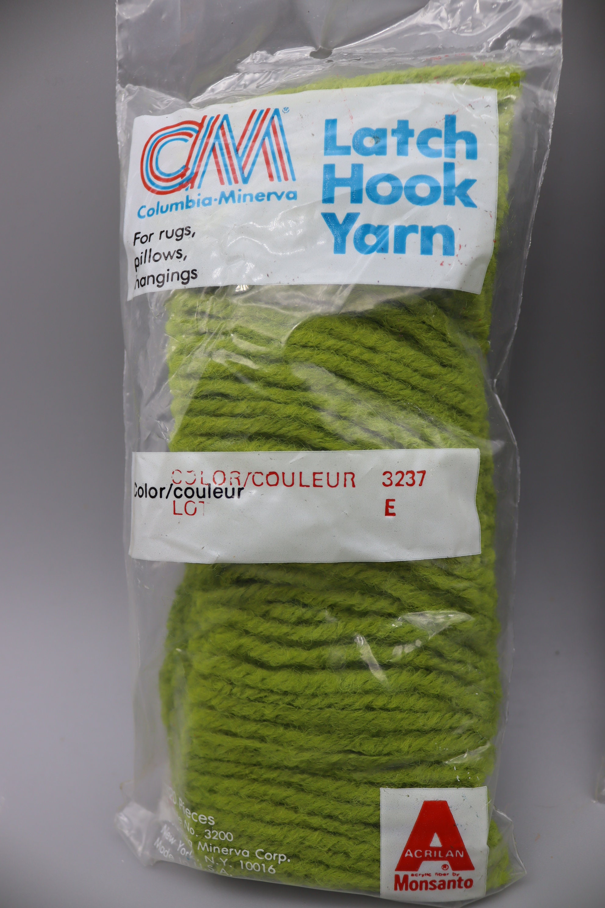 Black Pre-cut Latch Hook Yarn