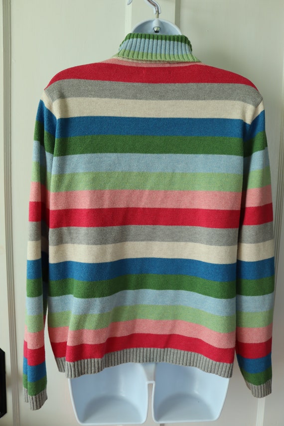 Striped Cotton Pullover Sweater by Pendleton - Tu… - image 6