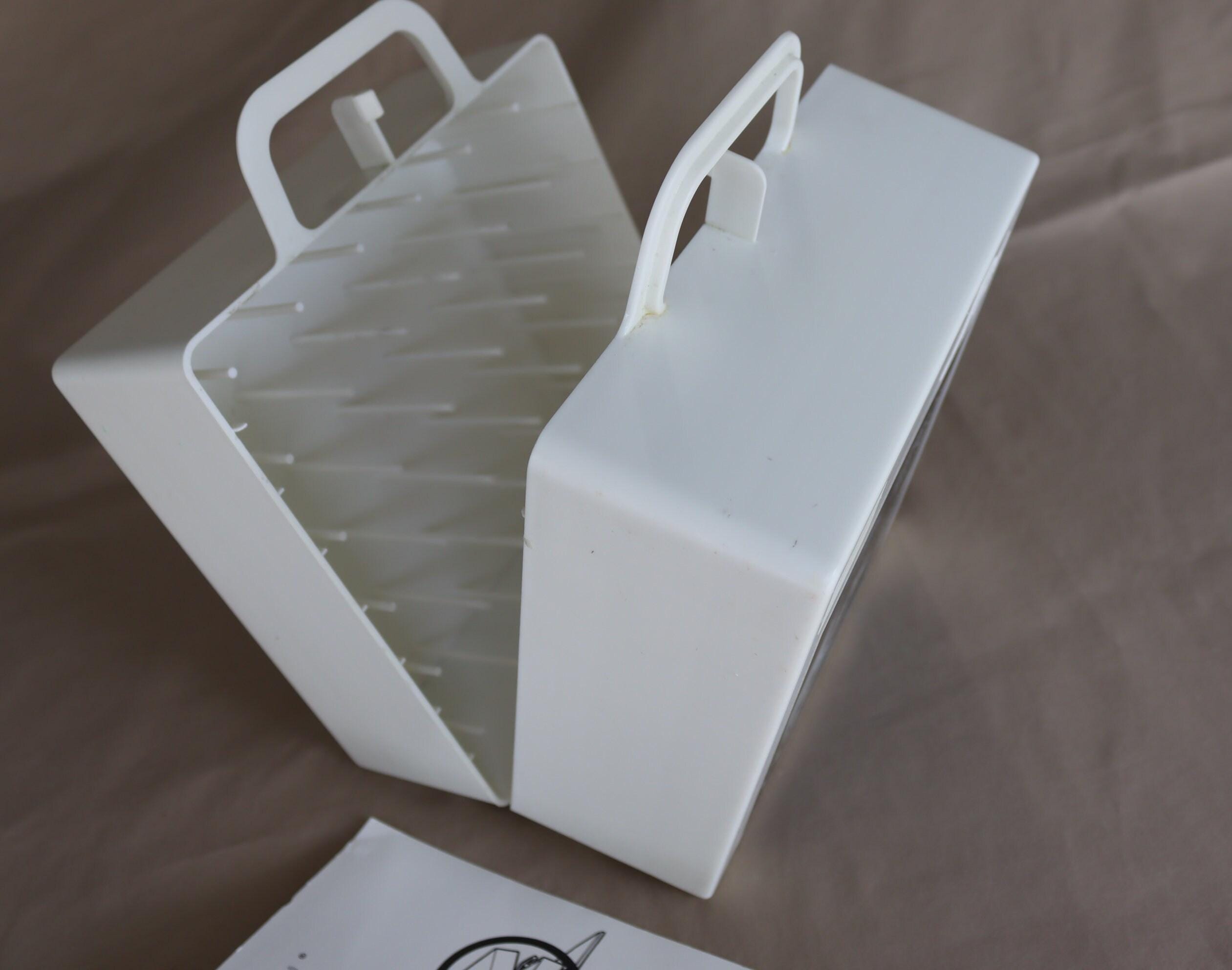 ヴィンテージ 糸巻き72本収納ボックス - 糸用プラスチック収納ボックス