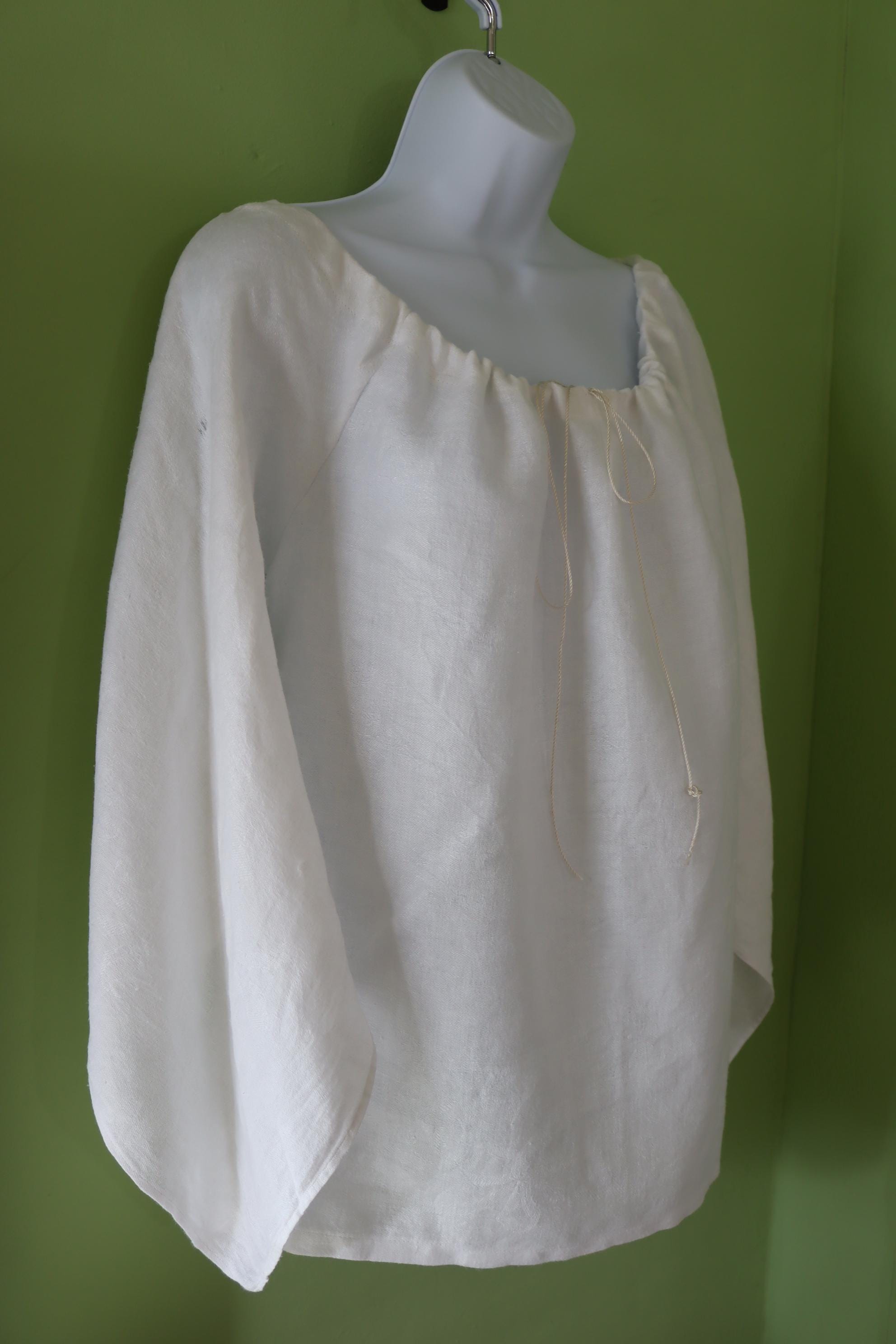 Drawstring Neck Historical Chemise - Handmade Medieval/renaissance White Chemise ...