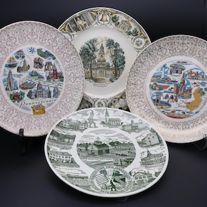 State Souvenir Collectible Plates - Pennsylvania Souvenir Plate, New Jersey Plate, Philadelphia Souvenir Plate, Hagerstown Anniversary Plate