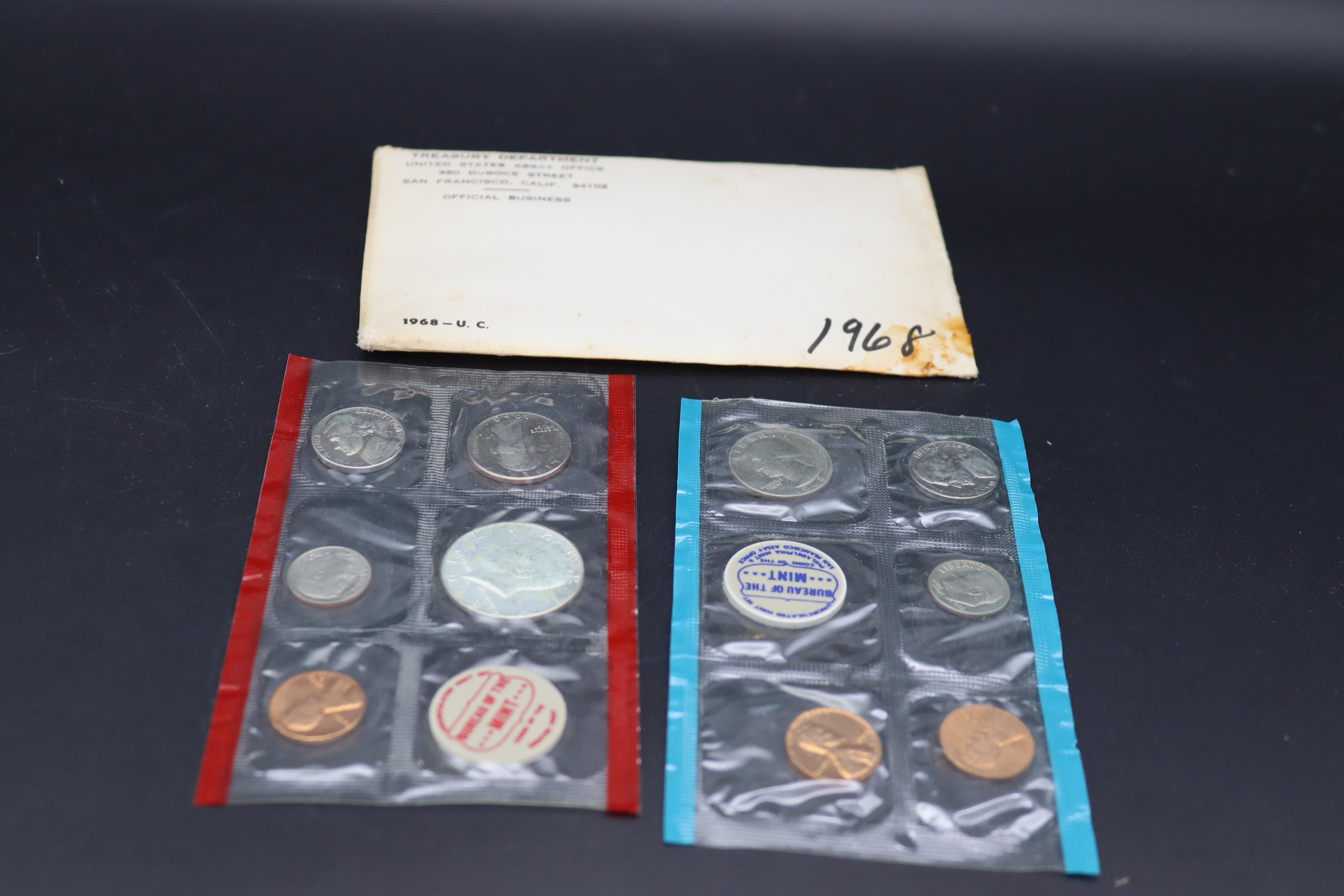 1968年 アメリカ合衆国プルーフコインセット プルーフセット：アメリカの貨幣の優秀さを展示