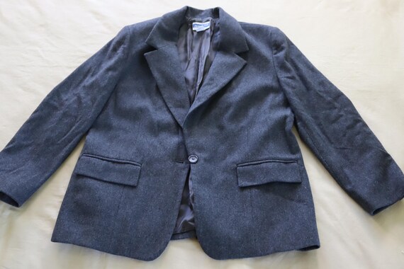 Dark Gray Wool Jacket by Pendleton - Gray Wool Bl… - image 5