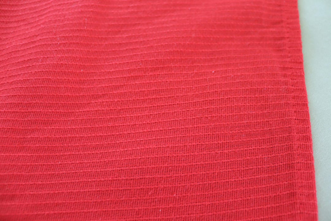 Vintage Red Ribbed / Ribcord Bedspread or Sofa or Daybed Cover - 60s ...