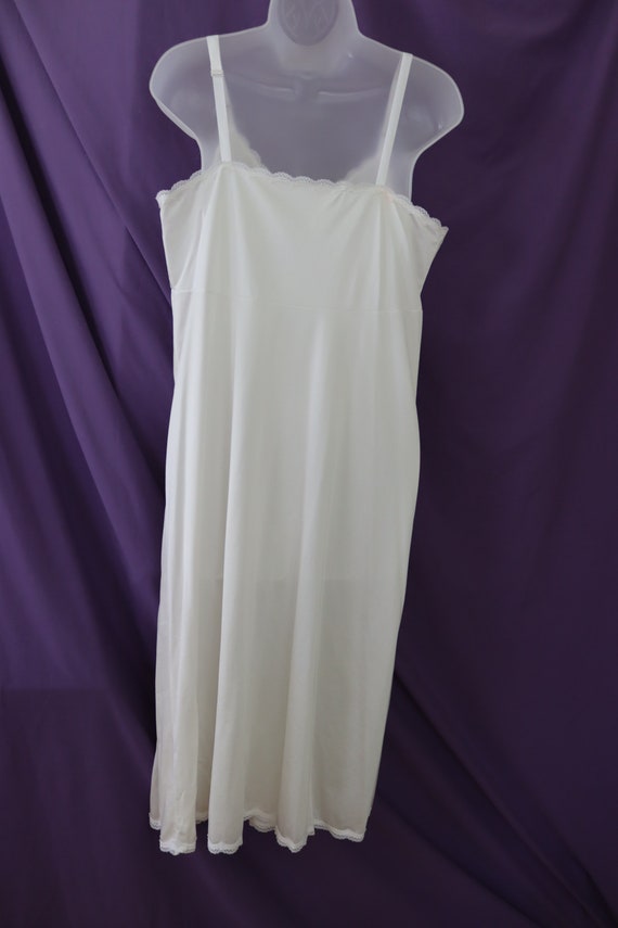 Vintage Ivory Slip with Lace Trim by Shadowline - image 3