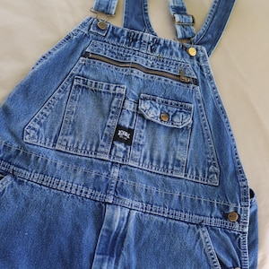 Denim Bib Overalls / Dungarees by Key - Denim Farmer Overalls  - 38 waist denim work overall distressed by a real Kentucky farmer