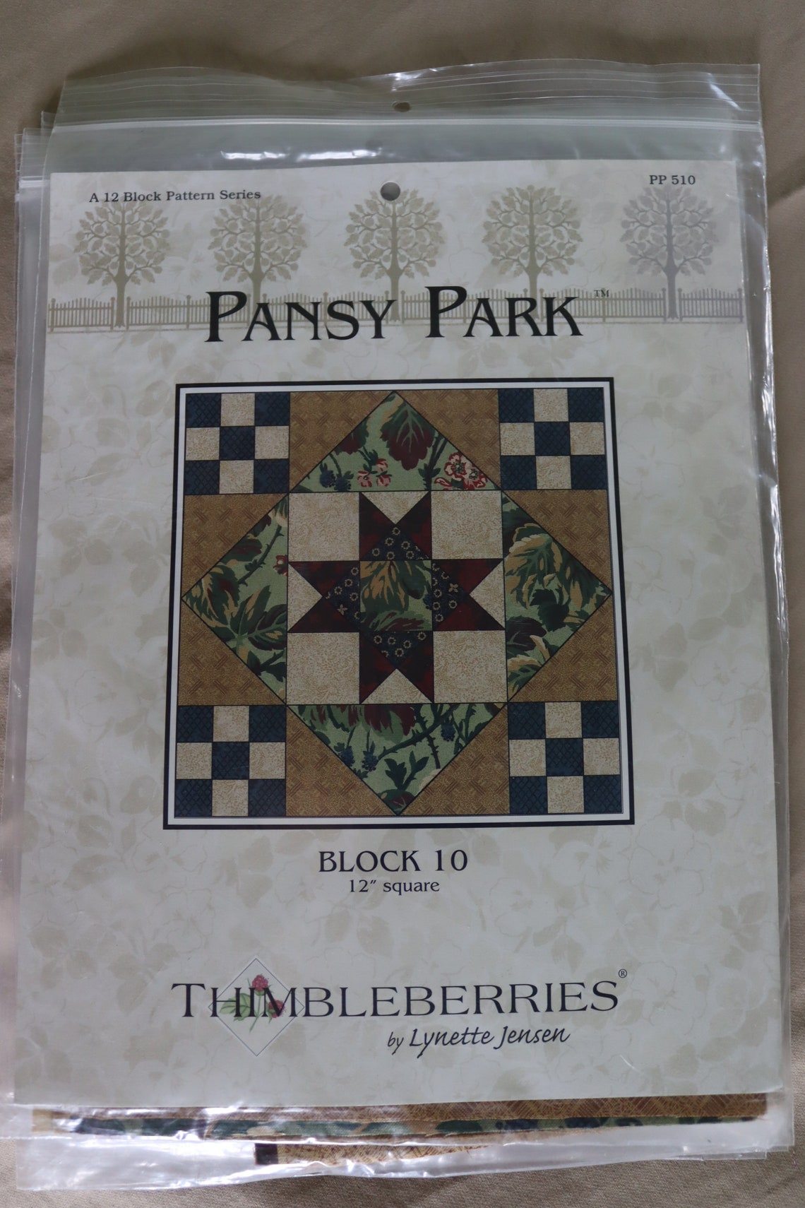 Pansy Park Quilt Patterns and Fabric by Thimbleberries Block Etsy