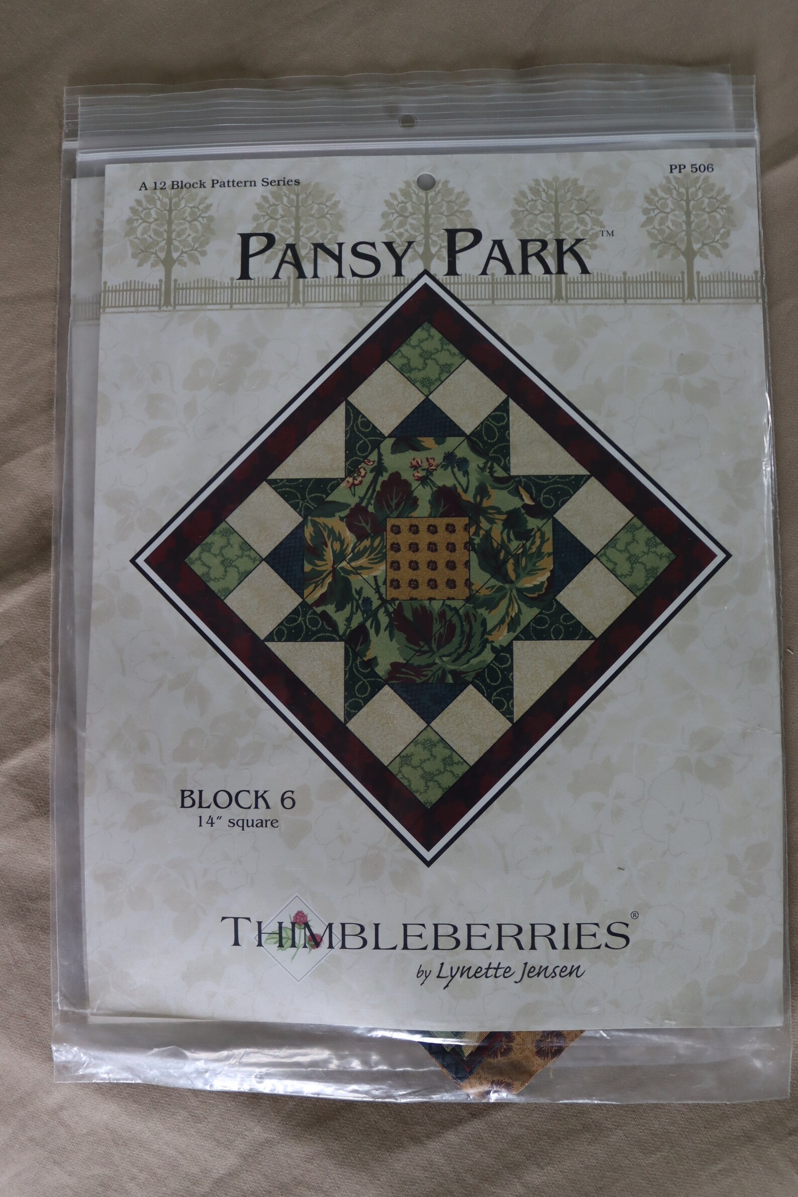 Pansy Park Quilt Patterns and Fabric by Thimbleberries Block Etsy
