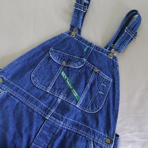 Denim Bib Overalls / Dungarees by Key - Denim Farmer Overalls  - 40 waist denim overalls worn by a real Kentucky farmer