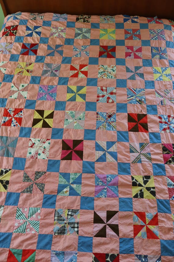 パッチワークキルト フィードサックの三角のキルト パッチワークキルト