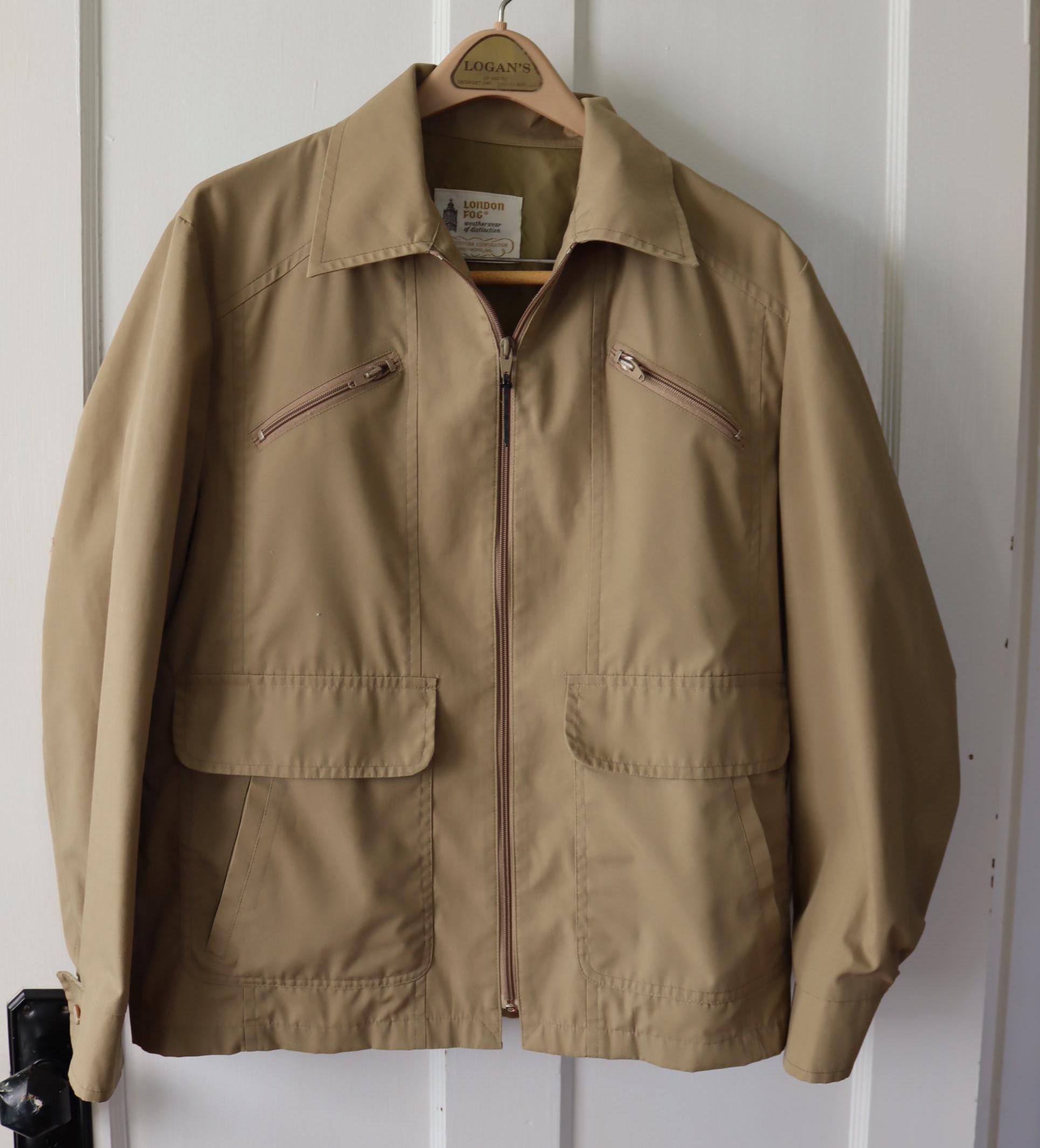 ジャケット・アウター JCPenney Beige Cotton Long JKT A 38-40 Vintage Linen Safari Jacket: Women's Beige Utility Overshirt (size