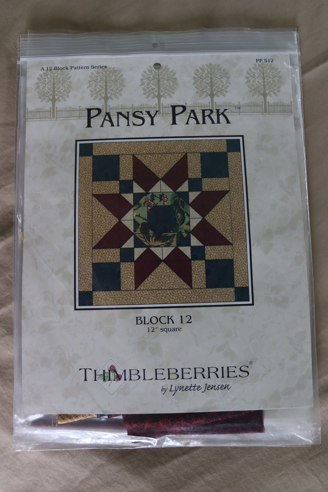Pansy Park Quilt Patterns and Fabric by Thimbleberries Block Etsy