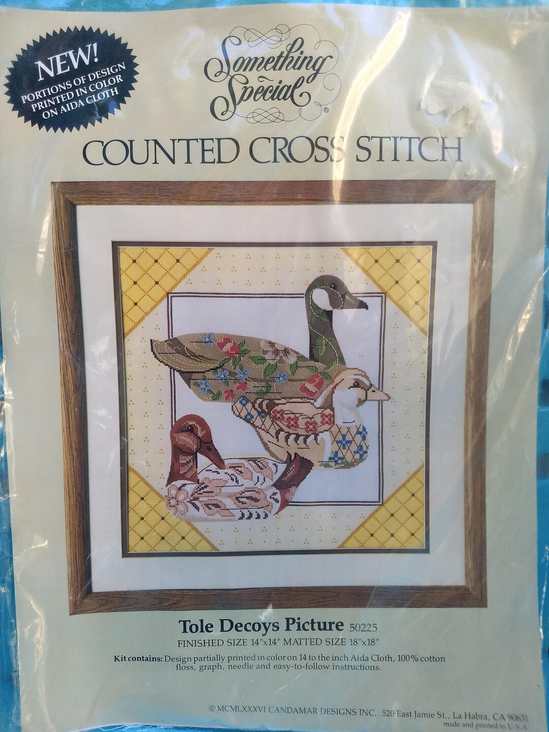 Painted Ducks Decoys Counted Cross Stitch Embroidery Kit Duck