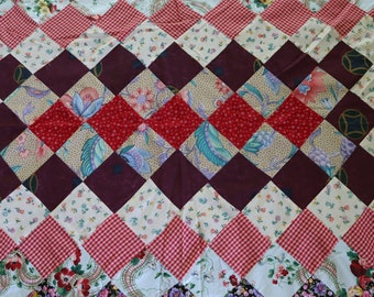 ヴィンテージ アラウンド ザ ワールド キルトトップ - スクラップ