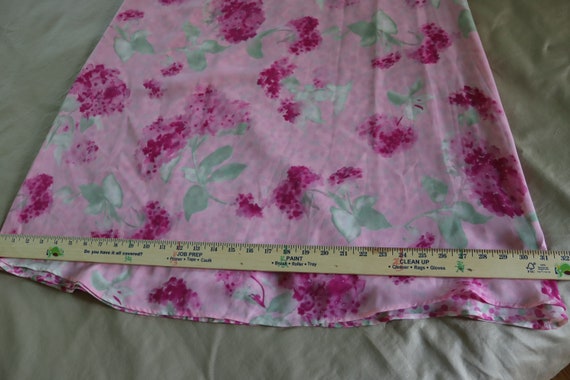 Reversable silky pink tank dress - floral AND pol… - image 8