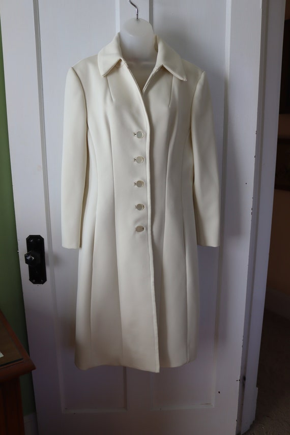 1960s Ivory Princess Seam Coat by Lilli Ann - Gem