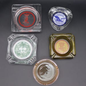 60s/70s/80s Iowa Souvenir Ashtrays - Vintage Motel Ashtray - Vintage Restaurant Ashtray - Best Western Hotel Ashtray -Tobacciana Collector