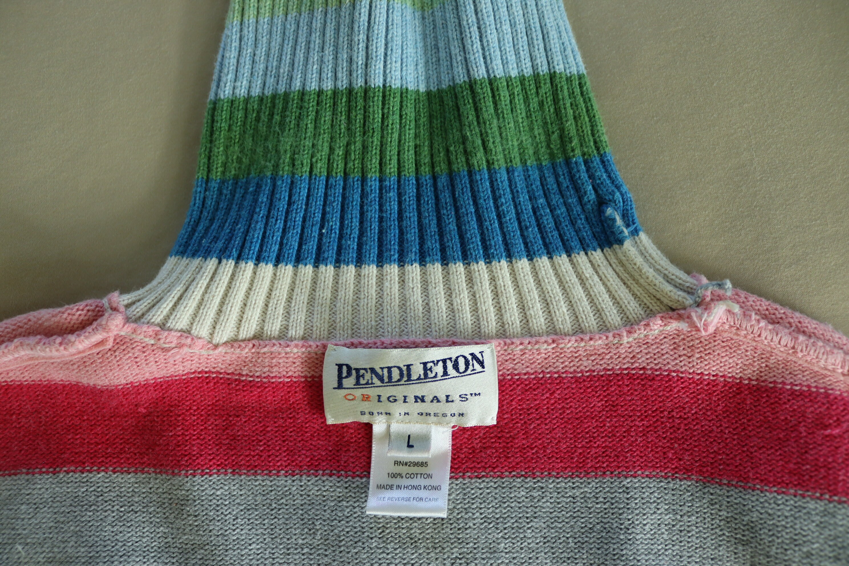【BAON】[unisex] Hyonka Summer Stripe Collar Over Knit BAON