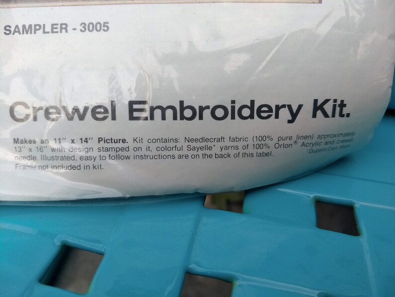 1776 Patriotic American Freedom Sampler Crewel Embroidery Kit - Etsy